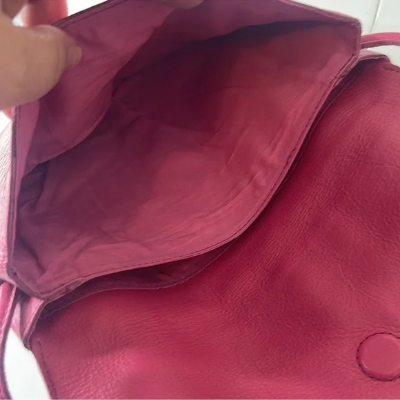 Free People Nicola Crossbody Leather Bag Pink - Picture 10 of 15